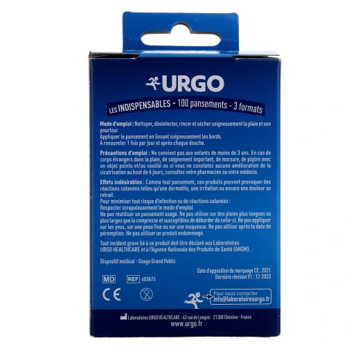 Urgo Les indispensables Pansements 3 formats