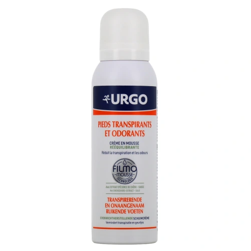 Urgo Crème Mousse Rééquilibrante Pieds Transpirants