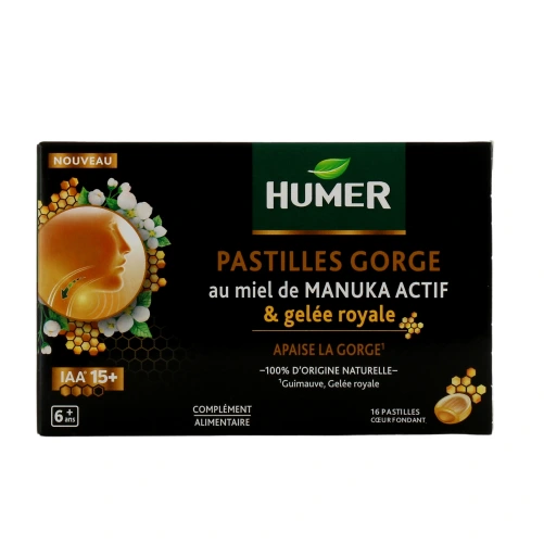 Humer Pastilles Gorge au Miel de Manuka Actif