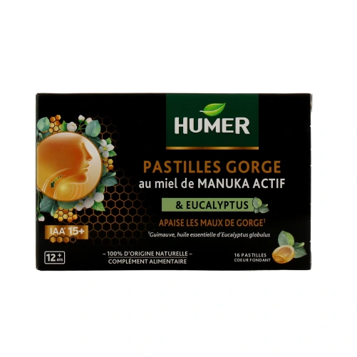 Humer Pastilles Gorge au Miel de Manuka Actif