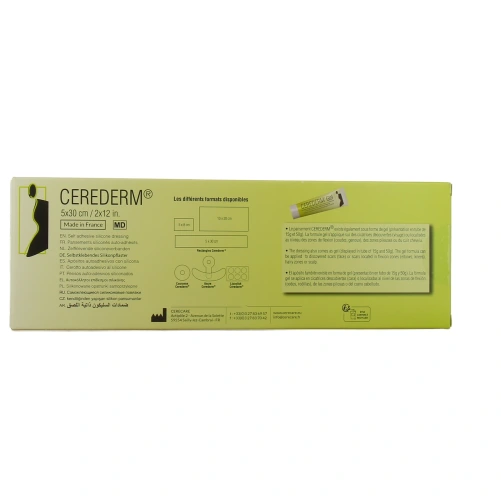 Cerederm Pansement Siliconé Rectangulaire