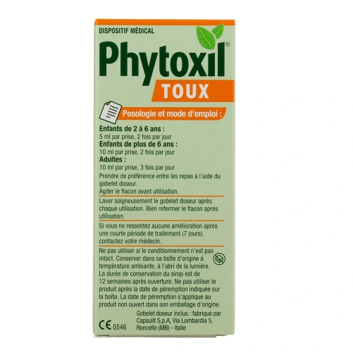 Phytoxil Toux Sirop sans sucre
