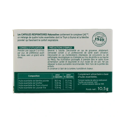 Naturactive Capsules Respiratoires Bio