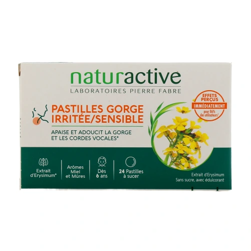 Naturactive Pastilles Gorge Irritée ou Sensible