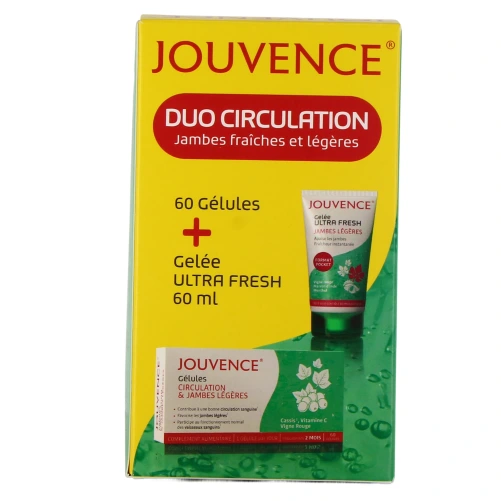 Jouvence Gélules Circulation & Jambes Légères