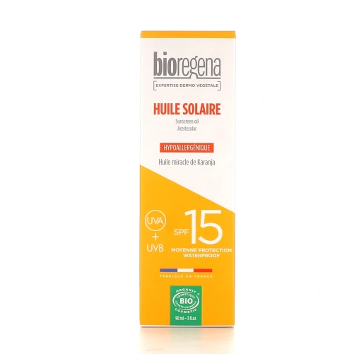 Bioregena Huile Solaire Bio SPF15
