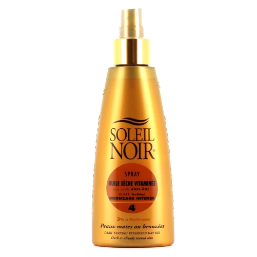 Soleil Noir Spray Huile Sèche Vitaminée Bronzage Intense