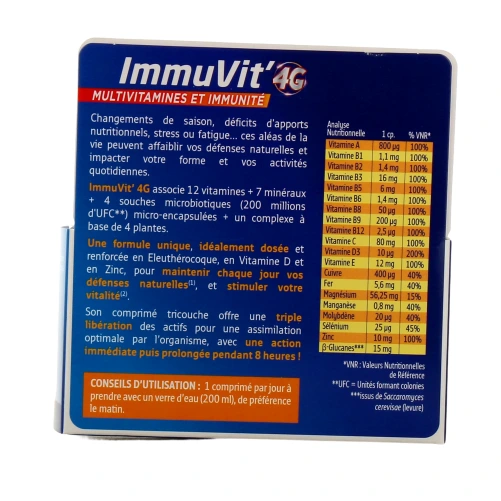Forté Pharma ImmuVit' 4G Multivitamines et Immunité