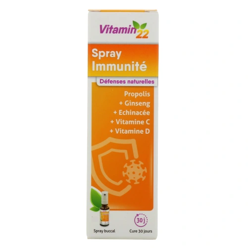 Vitamin'22 Spray Immunité Défenses Naturelles