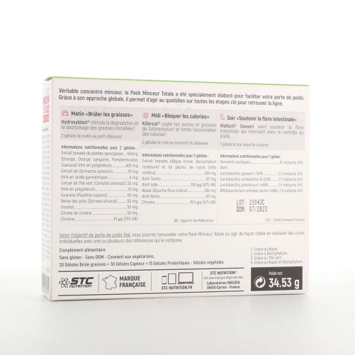 STC Nutrition Pack Minceur Totale Perte de Poids