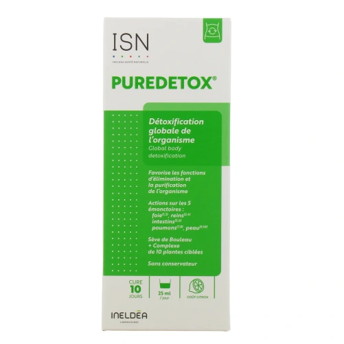 Ineldea Puredetox Détoxification Globale de l'Organisme