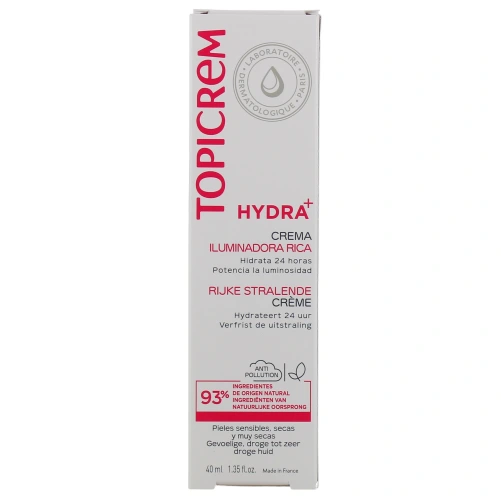 Topicrem Hydra+ Crème Hydratante Éclat