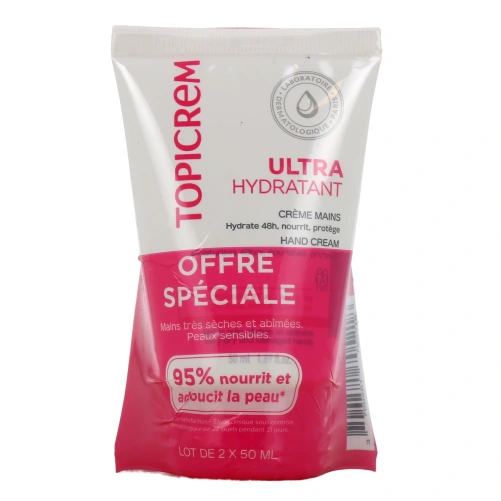 Topicrem Crème Mains Ultra-Hydratante Peaux Sensibles