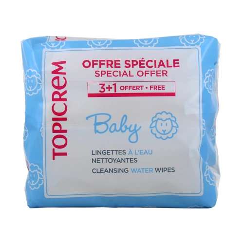 Topicrem Baby Lingettes à l'Eau Nettoyantes