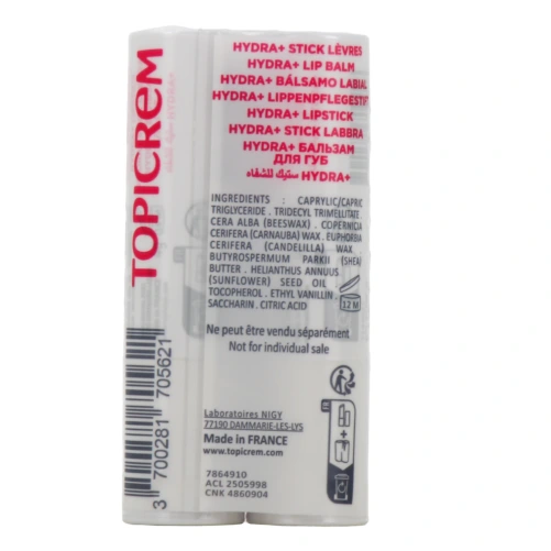 Topicrem Les Essentiels Ultra-hydratant Stick à lèvres