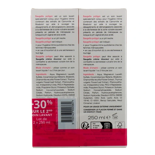 Saugella Poligyn Muqueuses fragiles ou asséchées