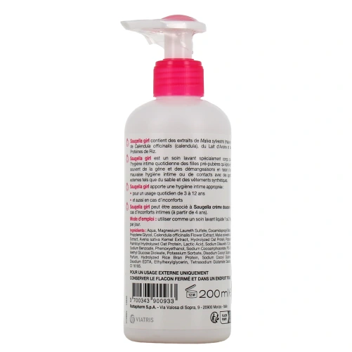 Saugella Girl émulsion lavante Hygiène Intime