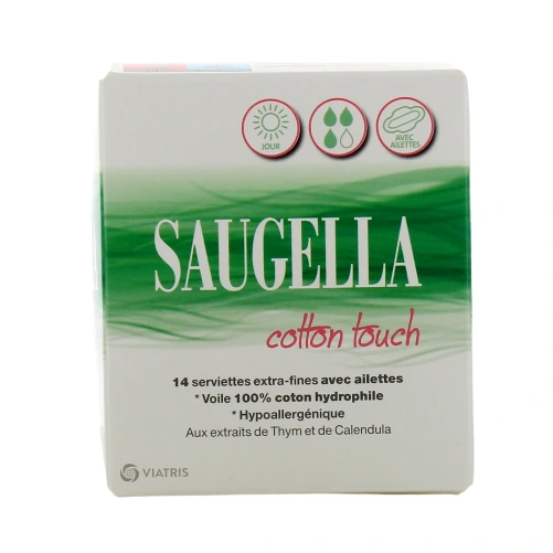 Saugella Cotton Touch Serviettes Extra-Fines