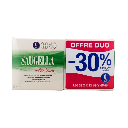 Saugella Cotton Touch Serviettes Extra-Fines