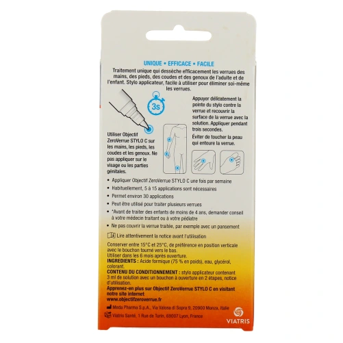 Objectif ZeroVerrue Stylo