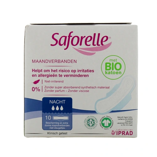 Saforelle Serviettes Hygiéniques Nuit