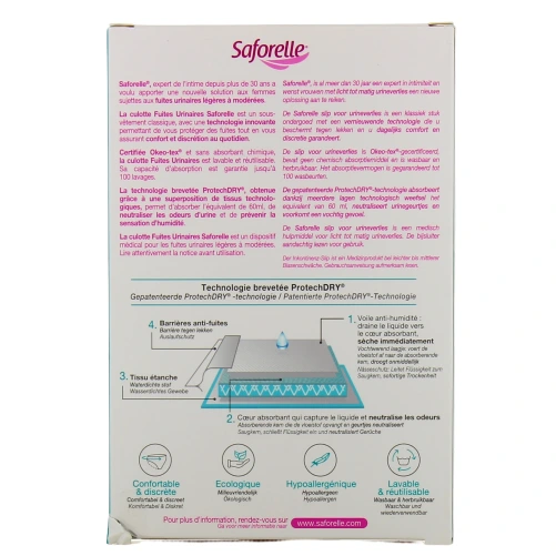 Saforelle Culotte Fuites Urinaires