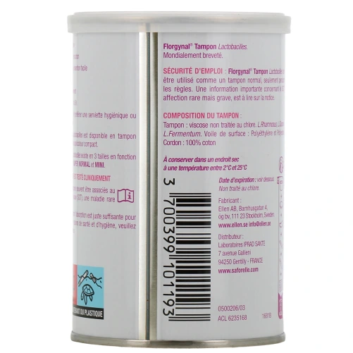 Florgynal Tampon Lactobacilles by Saforelle