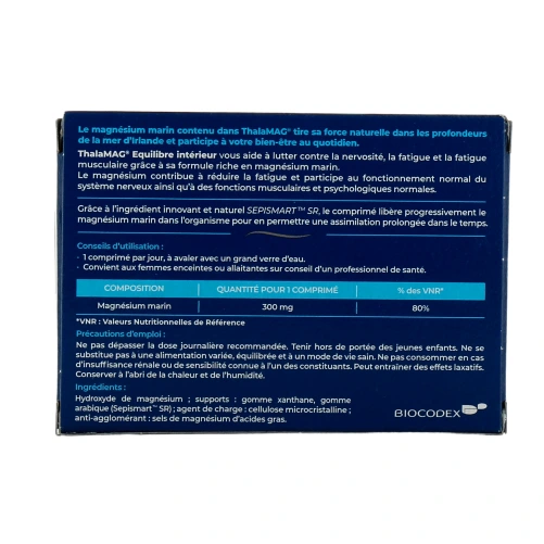 Thalamag Magnésium Marin équilibre intérieur