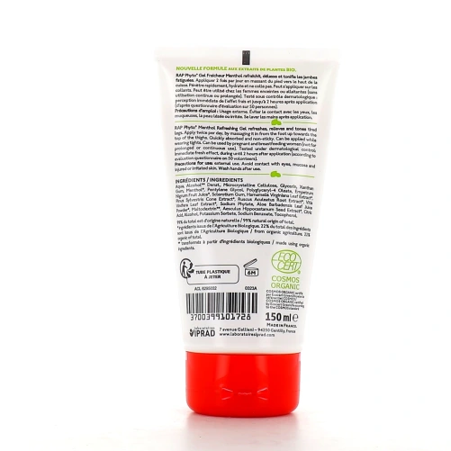 Rap Phyto Gel Fraîcheur Jambes Légères Bio