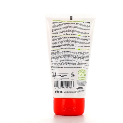Rap Phyto Gel Fraîcheur Jambes Légères Bio
