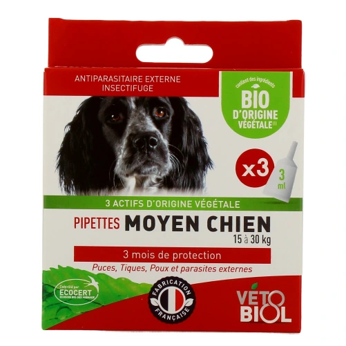 Biovetol Antiparasitaire Pipettes Chien