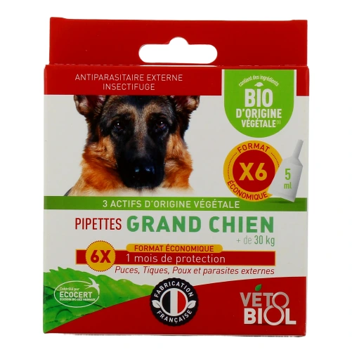 Biovetol Antiparasitaire Pipettes Chien