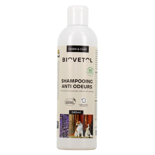 Biovetol Shampooing Anti-Odeurs Bio Chien & Chat