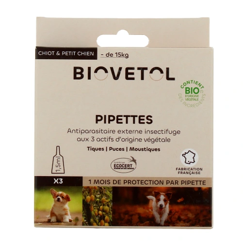 Biovetol Antiparasitaire Pipettes Chien