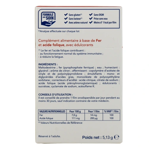 IBSA FilmTec Fer Immunité Fatigue