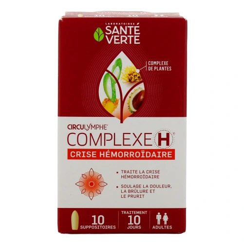 Circulymphe Complexe H Suppositoires Crise Hémorroïdaire