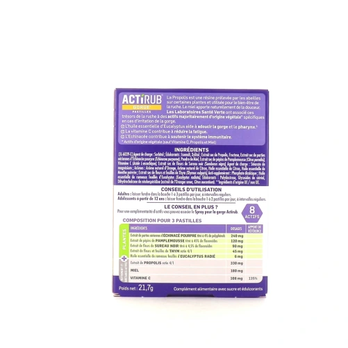 Actirub Pastilles pour la gorge