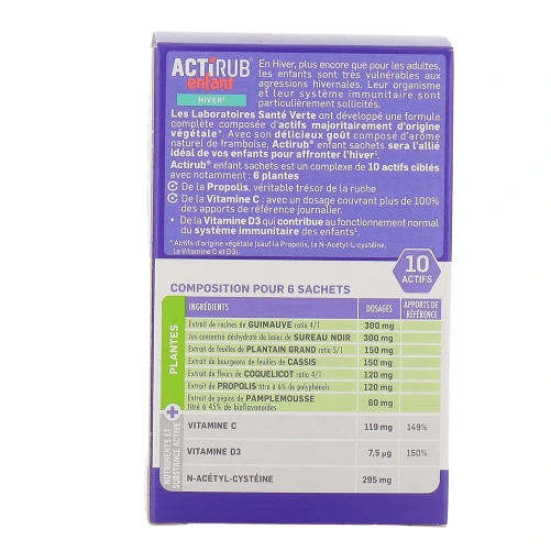 Actirub Enfant Immunité en Sachets