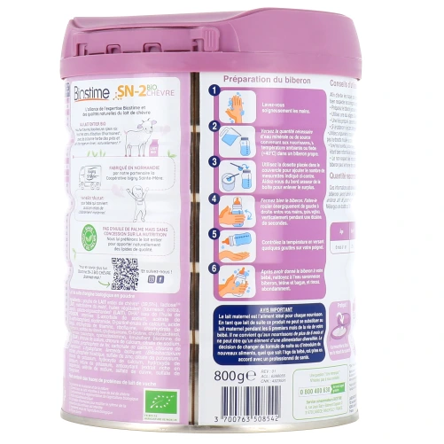 Biostime Lait de chèvre Bio 2eme âge