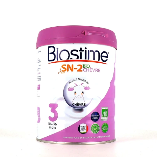 Biostime Lait de chèvre Bio 3eme âge