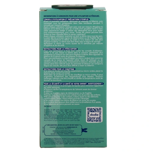 Dodie Biberon Verre Anti-Colique 0-6 mois