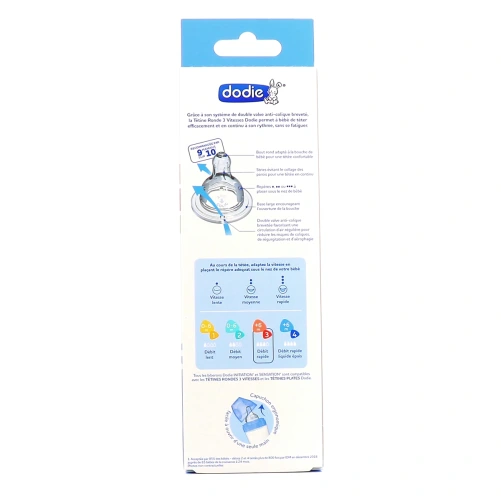 Dodie Biberon Anti-Colique Tétine Ronde