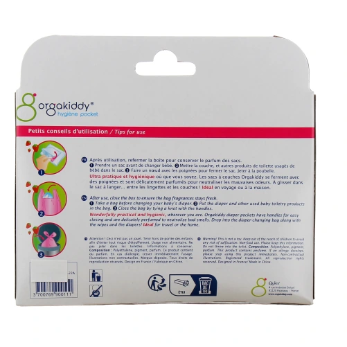 Orgakiddy Sac à Couches Parfumé