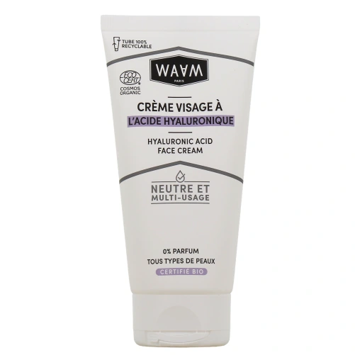 Waam Crème Visage à l'Acide Hyaluronique Bio