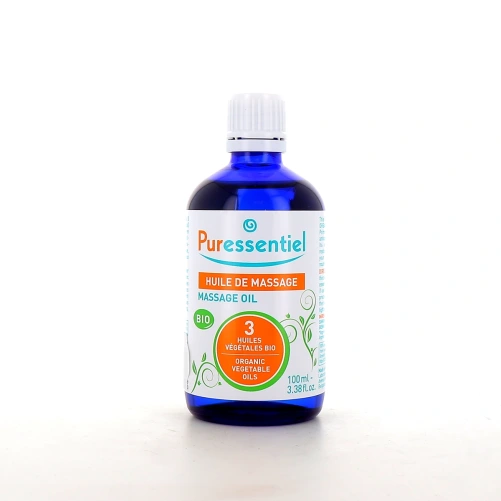 Puressentiel Huile de Massage Bio aux 3 Huiles Végétales
