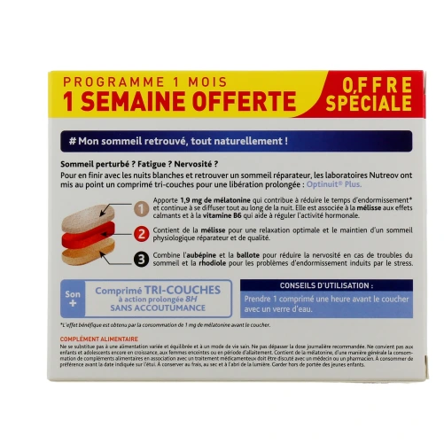 Optinuit Plus Sommeil Triple Action 8h