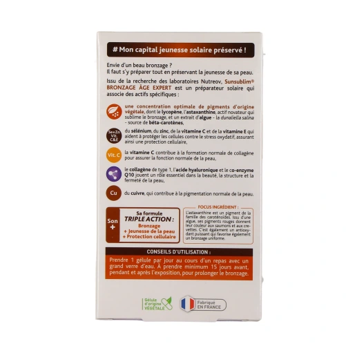 Sunsublim Solaire Bronzage Âge Expert