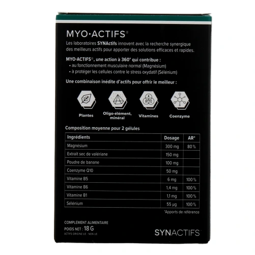 Synactifs Myo Actifs Décontraction Musculaire