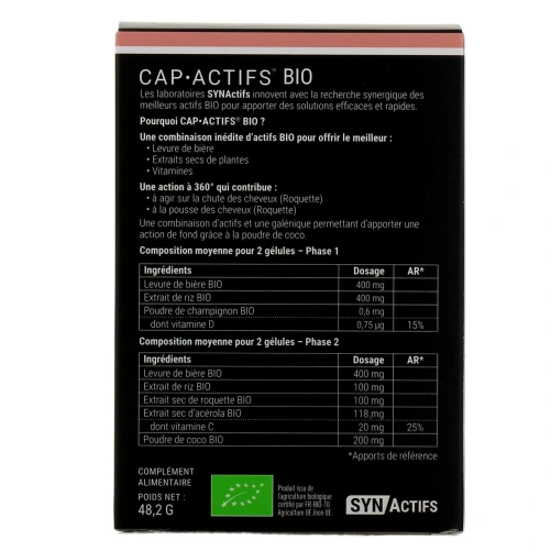 Synactifs Cap Actifs Bio Cheveux & Ongles