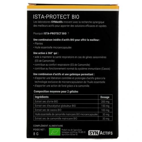 Synactifs Ista Protect Bio Confort Saisonnier